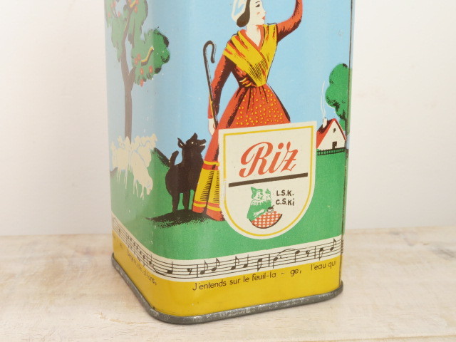 elesca ショコラ アンティーク 缶 Riz 500g