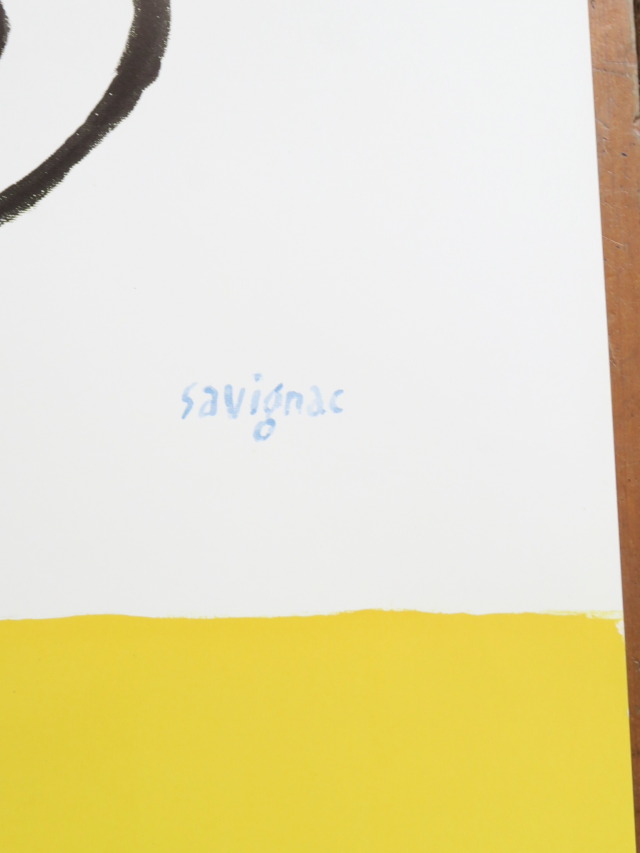 サヴィニャック ギャラリーデローム オリジナルポスター GALERIE DELORME Savignac