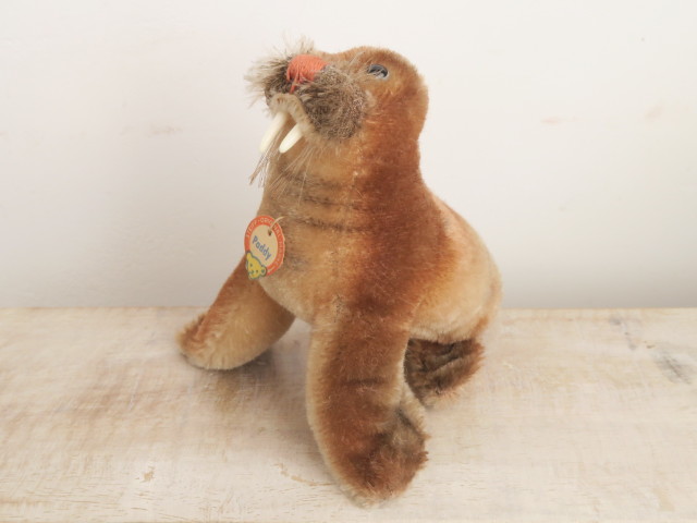 アンティーク シュタイフ セイウチ ぬいぐるみ Steiff Paddy 10cm