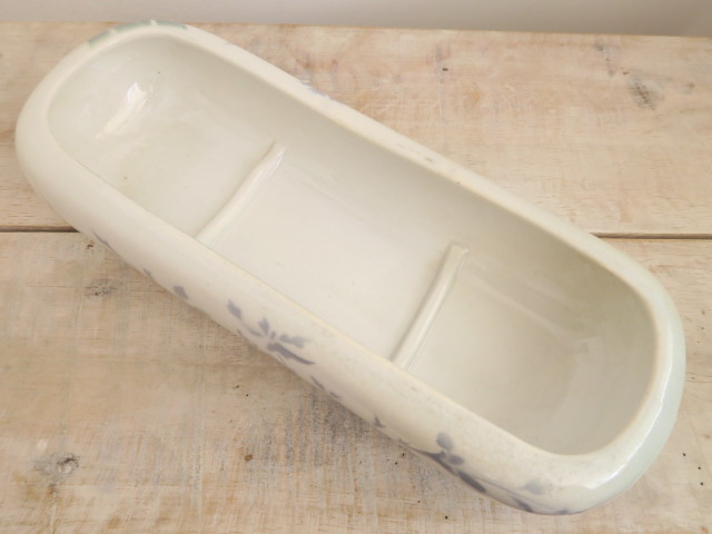 フランス アンティーク 水仙 フタ付き小物入れ KG LUNEVILLE製