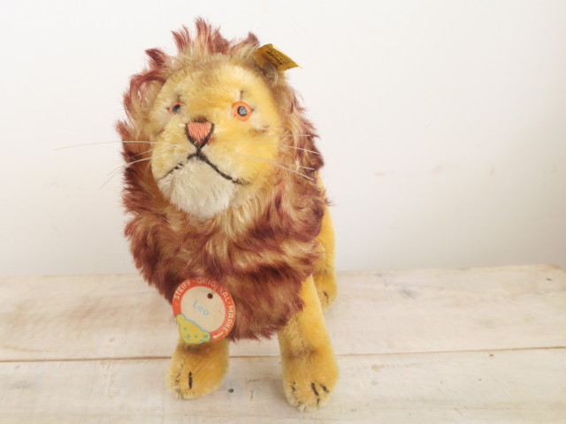 アンティーク シュタイフ ライオン ぬいぐるみ Steiff Leo 17cm アンティーク シュタイフ ライオン ぬいぐるみ Steiff Leo 17cm