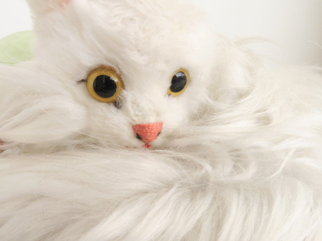 アンティーク シュタイフ ターキッシュアンゴラ ネコ ぬいぐるみ