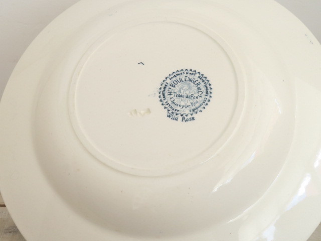 フランス アンティーク 深皿 ワイルドローズ Choisy le Roi製 Wild Rose