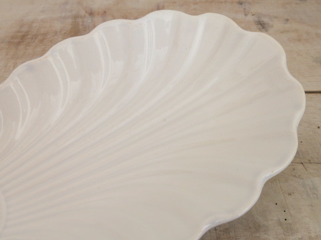 フランス アンティーク シェル皿 ラヴィエ Creil Montereau