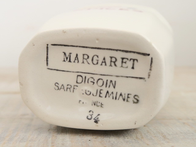 フランス アンティーク キャニスター スパイス入れ MARGARET EPICES Digoin Sarreguemines