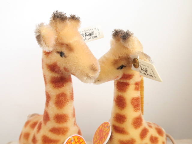 最新発見 シュタイフ キリン 20cm 18cm ARCHE Giraffe Steiff ノアの箱舟 ペア ぬいぐるみ
