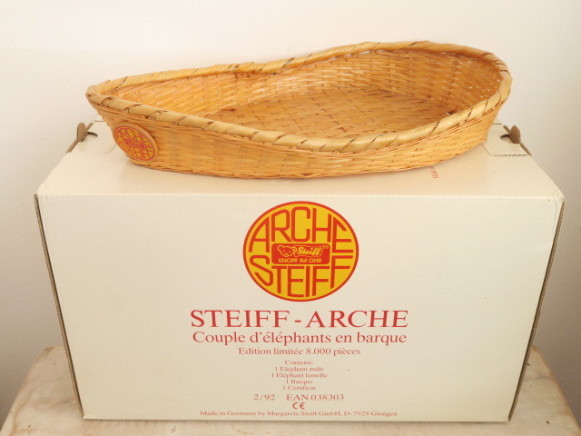 シュタイフ ゾウ ペア ノアの箱舟 Steiff Elephant ARCHE 15cm 17cm