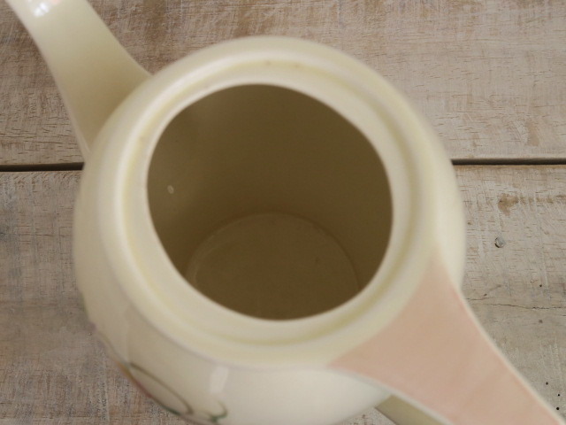 スージークーパー ピンク ドレスデンスプレイ コーヒーポット