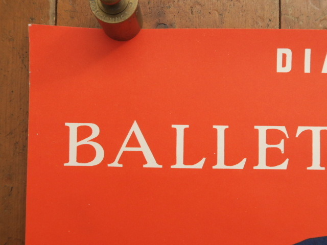 ヴェルナール・ヴィルモ ロシアバレエ団 ビンテージポスター Bernard Villemot BALLETS RUSSES