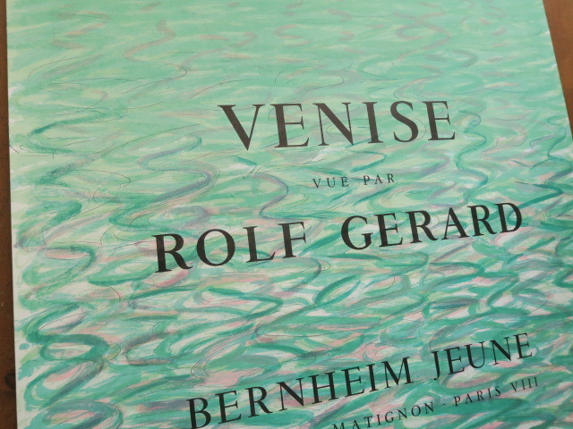 ロルフ・ジェラルド ヴェニス ビンテージポスター Rolf Gerard VENISE