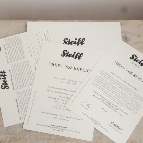 シュタイフ トレフ Steiff Treff Replica 1928