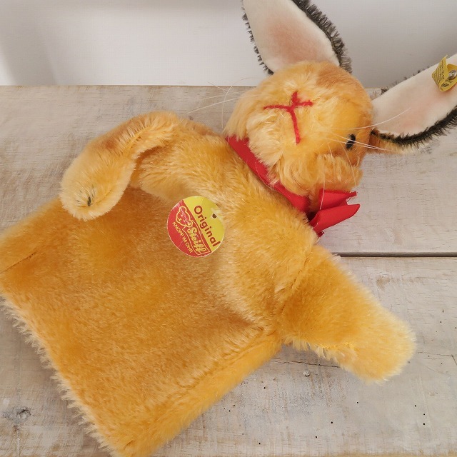 アンティーク シュタイフ ハンド パペット ウサギ Steiff 17cm