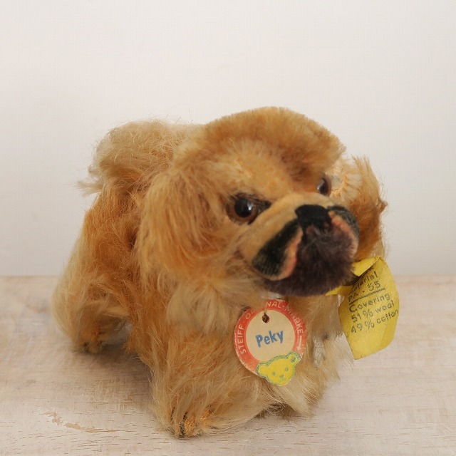 アンティーク シュタイフ ペキニーズ Steiff Peky 10cm