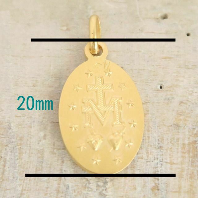 フランス製 不思議のメダイ 17mm ヴェルメイユ シルバーギルド