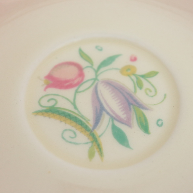 スージークーパー ドレスデンスプレイ ピンク デミタスカップ