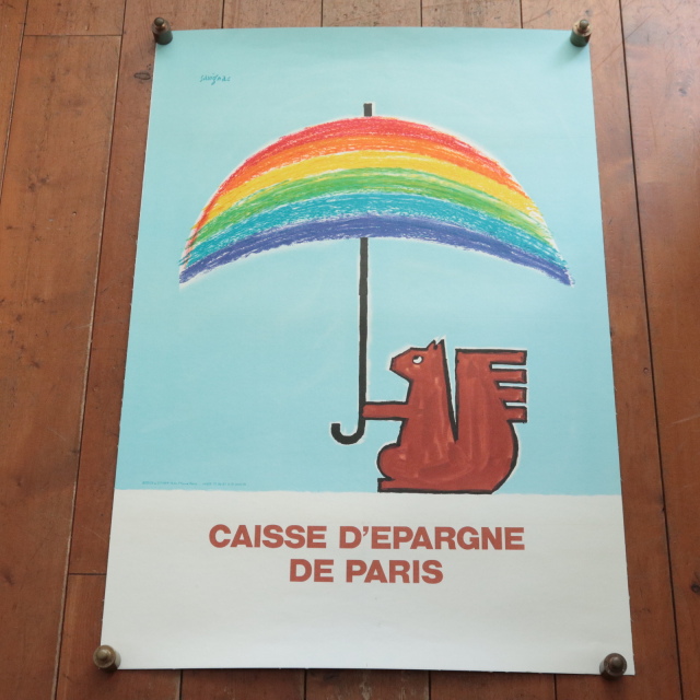 サヴィニャック CAISSE D'EPARGNE ヴィンテージポスター Savignac