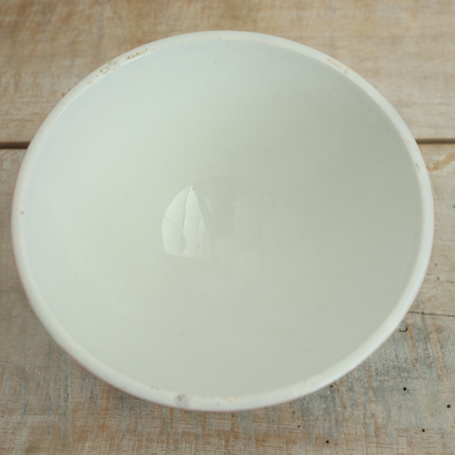 アンティーク カフェオレボウル チェリー フランス リュネヴィル製 K&G Luneville