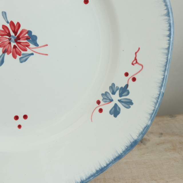 アンティーク プレート 皿 フランス サルグミンヌ製 JOSETTE