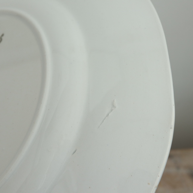 アンティーク プレート 皿 フランス サルグミンヌ製 JOSETTE SARREGUEMINES