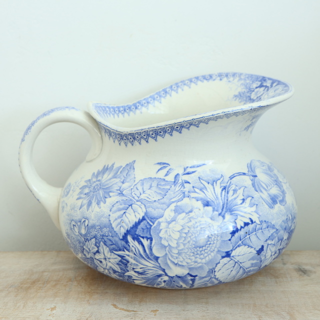 アンティーク ピシェ JARDINIERE フランス サルグミンヌ製 U&C SARREGUEMINES