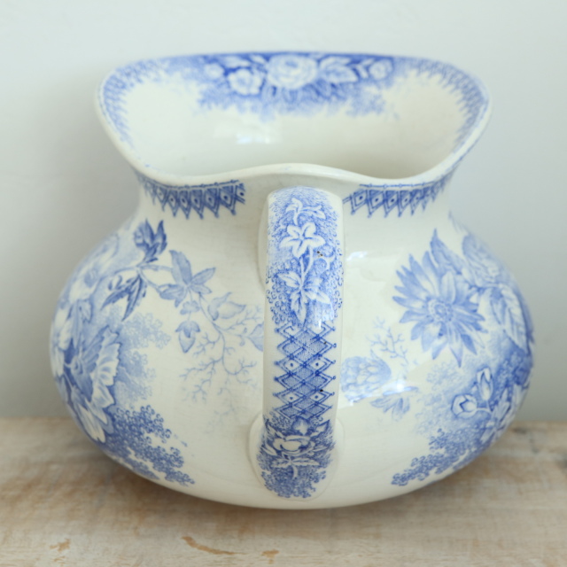 アンティーク ピシェ JARDINIERE フランス サルグミンヌ製 U&C SARREGUEMINES