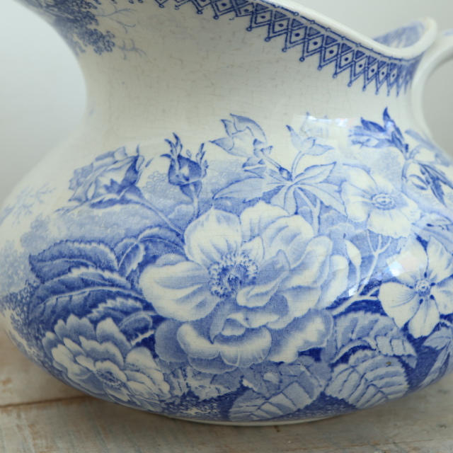 アンティーク ピシェ JARDINIERE フランス サルグミンヌ製 U&C SARREGUEMINES