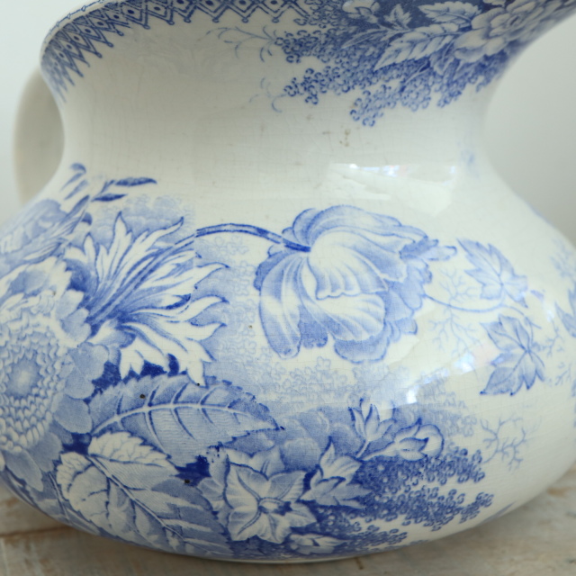 アンティーク ピシェ JARDINIERE フランス サルグミンヌ製 U&C SARREGUEMINES