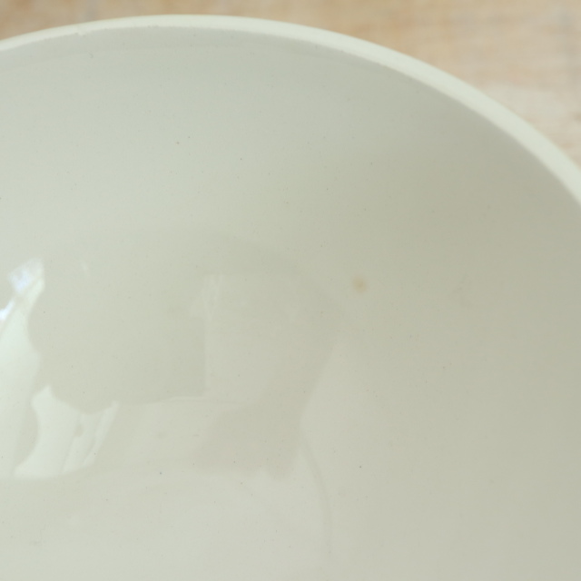 アンティーク プチ カフェオレボウル オレンジブラウン ウロコ Moulin des Loups製