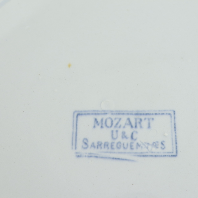 アンティークプレート モーツァルト 皿 MOZART フランス サルグミンヌ製 U&C SARREGUEMINES