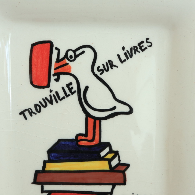 サヴィニャック トゥルーヴィル 絵皿 TROUVILLE SUR LIVRES SAVIGNAC