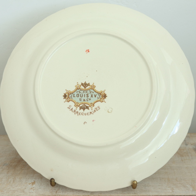 平皿⑥Sarregumines Louis XV サルグミンヌ ルイ15世スタイル
