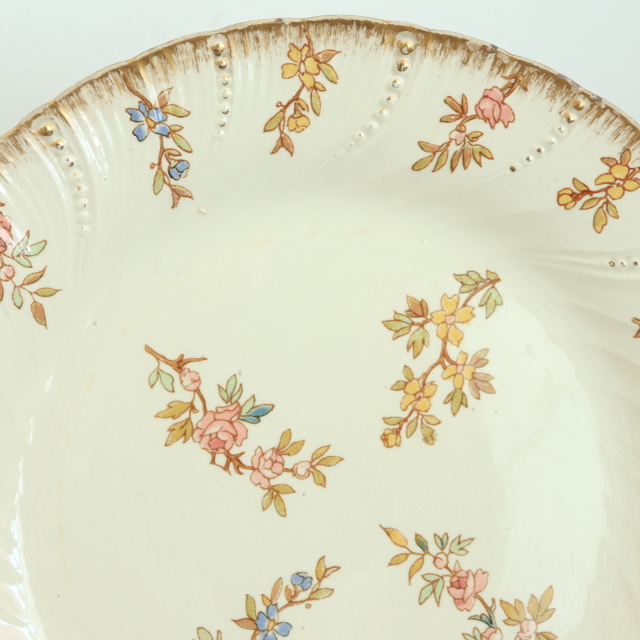 アンティークプレート ルイ15世 デザート皿 LOUIS XV フランス サルグミンヌ製 U&C SARREGUEMINES