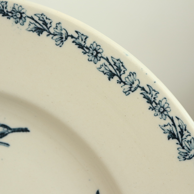 りんごのお花柄デザートプレート♪ 20.5㎝ K&G Luneville
