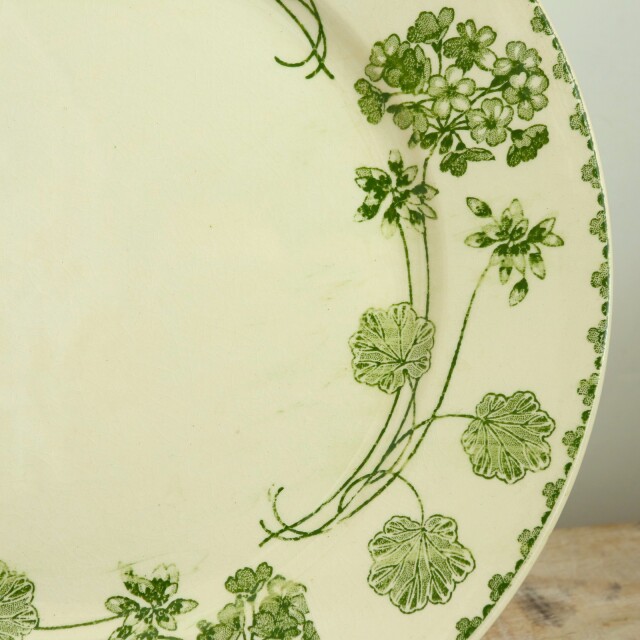 アンティークプレート ゼラニウム 皿 GERANIUM フランス