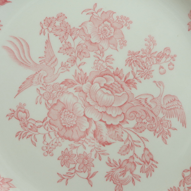 バーレイ Burleigh ピンクアジアティックフェザンツ プレートM 22cm