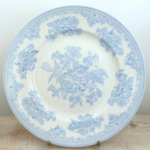バーレイ Burleigh ブルーアジアティックフェザンツ プレートM