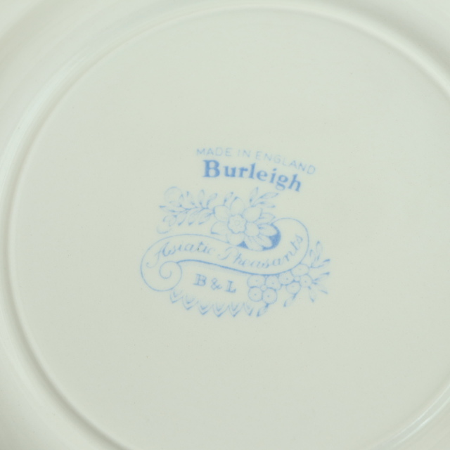 バーレイ Burleigh ブルーアジアティックフェザンツ プレートM