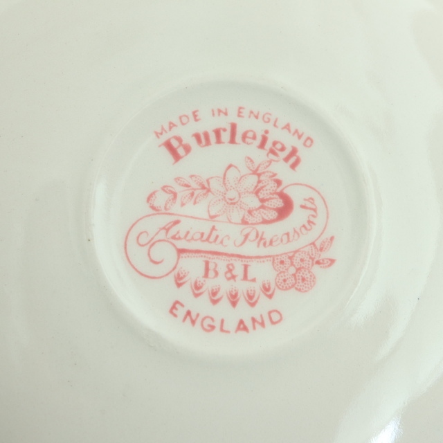 バーレイ Burleigh ピンクアジアティックフェザンツ カップ＆ソーサー