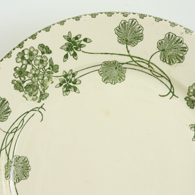 アンティークプレート ゼラニウム 皿 GERANIUM フランス