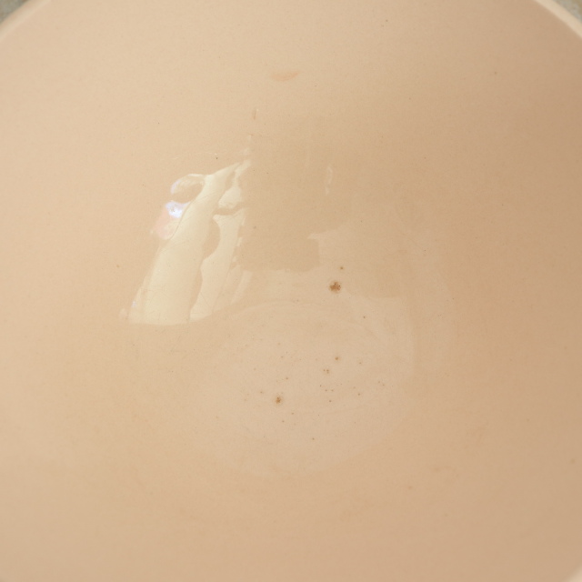 アンティーク カフェオレボウル サーモンピンク フランス ディゴワン&サルグミンヌ製 DIGOIN & SARREGUEMINES