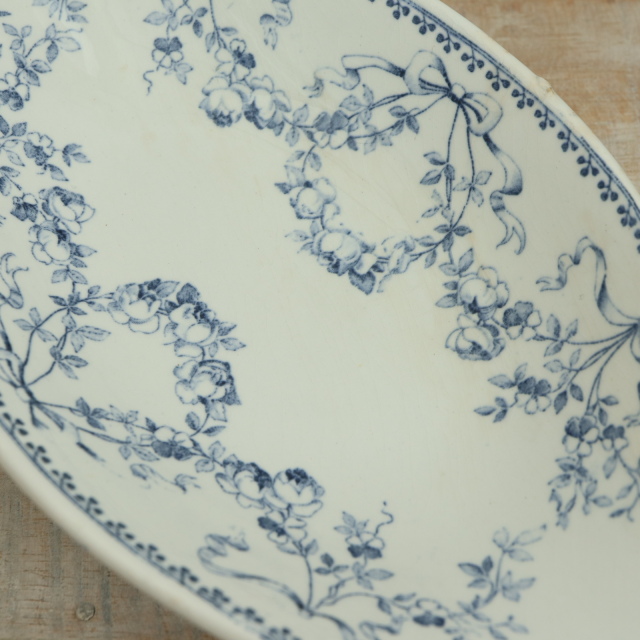 【仏アンティーク】U&C サルグミンヌ ラヴィエ antique-sarreguemines-geranium