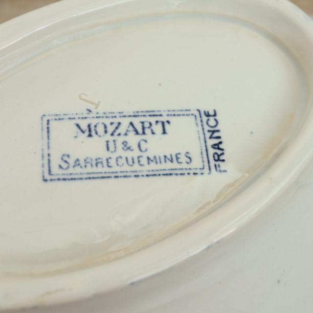サルグミンヌ　Mozart　ラヴィエ　フランスアンティーク アンティーク ラヴィエ オーバル皿 モーツァルト フランス