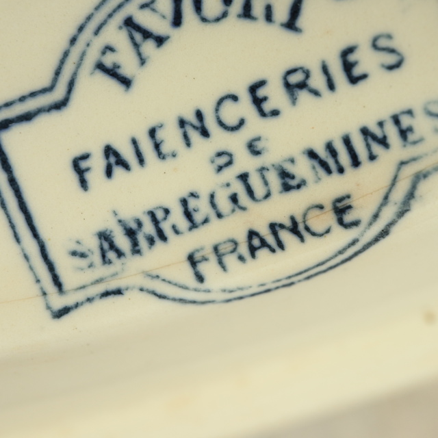アンティーク ソーシエール ファヴォリ フランス サルグミンヌ製 FAVORI SARREGUEMINES