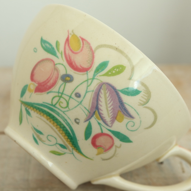 スージークーパー ドレスデンスプレイ ピンク ティートリオ SUSIE COOPER