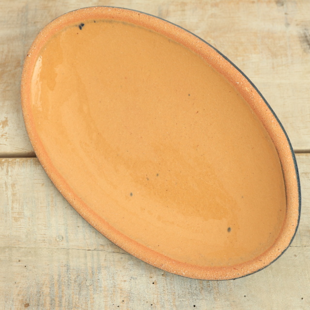 ベッコフ鍋 小花 ダークブルー 21cmサイズ アルザス地方 スフレンハイム焼き 陶器製