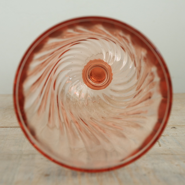 ヴィンテージ ロザリングラス 赤ワイン フランス リュミナルク製 Rosaline Luminarc