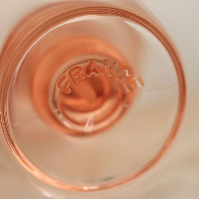 ヴィンテージ ロザリングラス 赤ワイン フランス リュミナルク製 Rosaline Luminarc