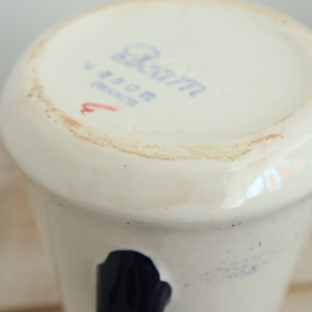 アンティーク ピシェ バスク ベアルヌ ミルクピッチャー BEARN フランス クレイユモントロー製 Creil Montereau