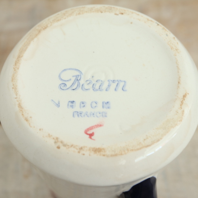 アンティーク ピシェ バスク ベアルヌ ミルクピッチャー BEARN フランス クレイユモントロー製 Creil Montereau