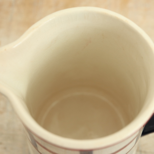 アンティーク ピシェ バスク ベアルヌ ミルクピッチャー BEARN フランス クレイユモントロー製 Creil Montereau